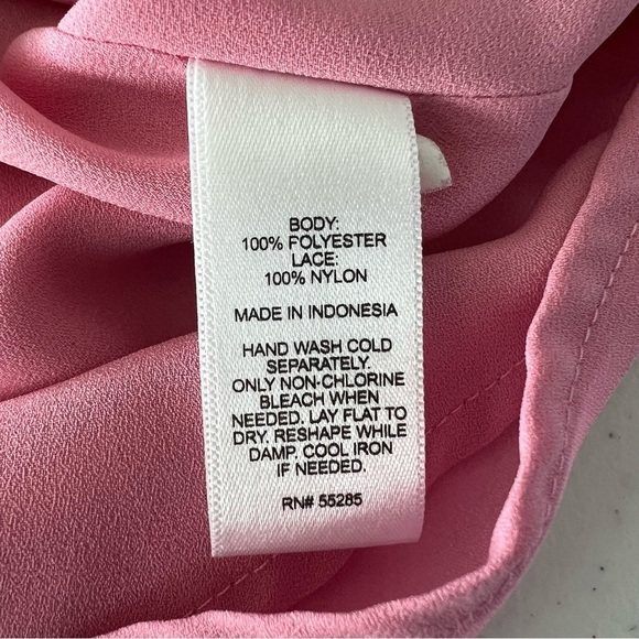 Express Pink Lace Trim Cami Top Valentines Party Chic Size XS - Picture 9 of 11